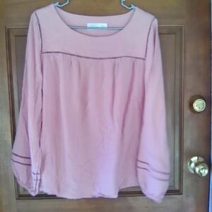 Women's Time & Tru pink blouse size Large